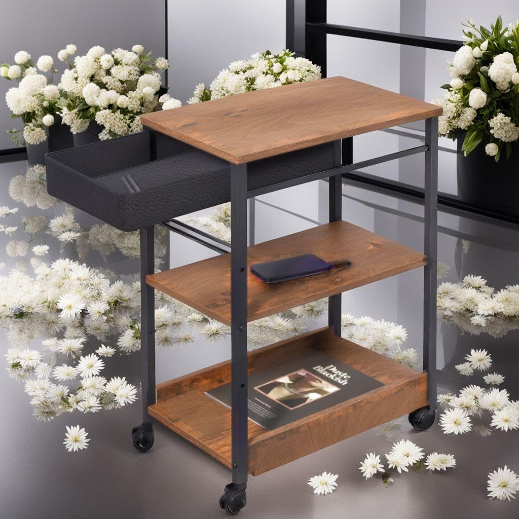 引き出し付き サイド サイドテーブル ラック パソコンラック パソコンラック サイド 引き出し付き サイドテーブル ラック 文房具